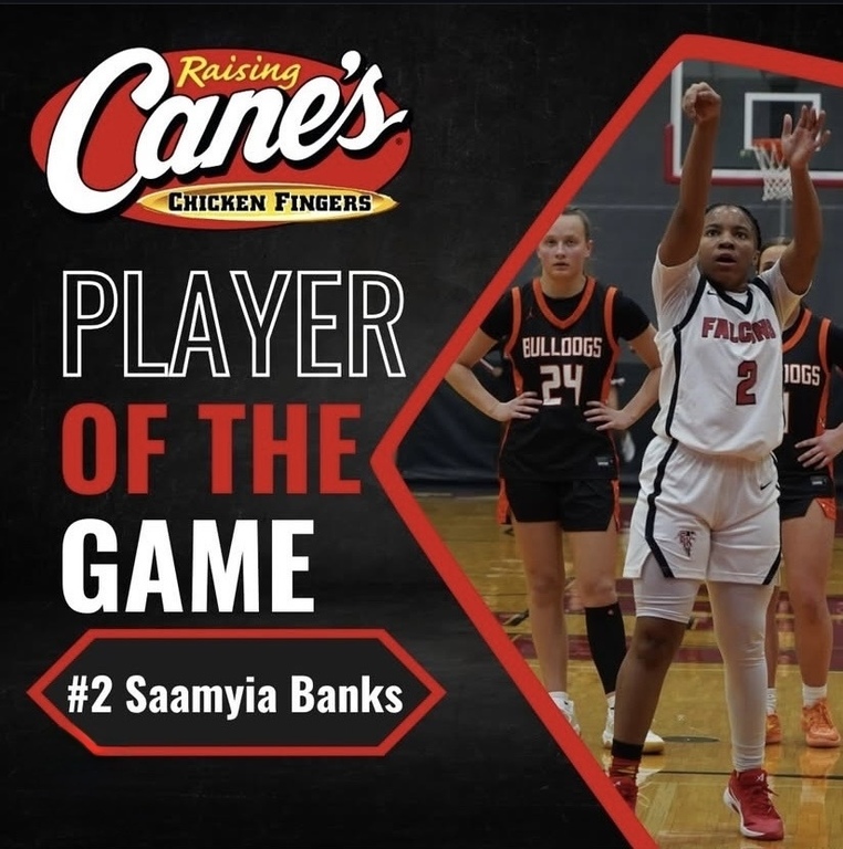 Congratulations to Saamyia for being selected player of the game by Raising Cane’s