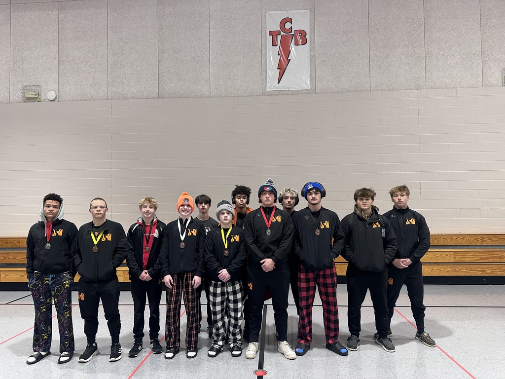 Herrin Competed in the Lawrence County wrestling tournament on 12-6.  13 teams competed in the event and 7 of Herrin’s 13 wrestlers placed in the tournament. 
2nd place:  132: Braden Berndt  190: Dominick Khoshaba 
3rd place:  113: Cameron Urbaniak
4th pl