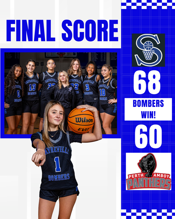 Bombers Win! Freshman Avery McGrath set the tone with 19 points, while sophomores Natalia and Weronika Glazewski added 19 and 18 in a balanced offensive attack. A complete team effort from start to finish — let’s keep it rolling! 🔵⚪️