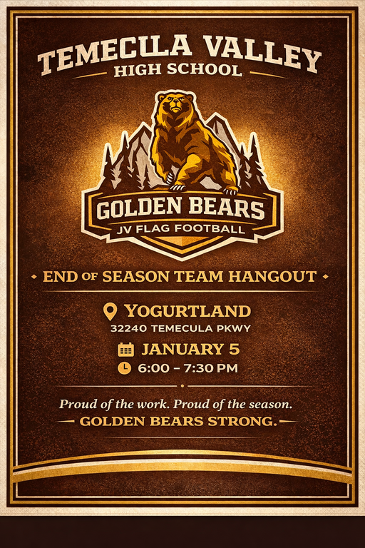 Hi girls! The varsity girls are still planning the banquet so when we get more info on that we will let you know. But save the date for January 5th for our end of season JV team hangout!