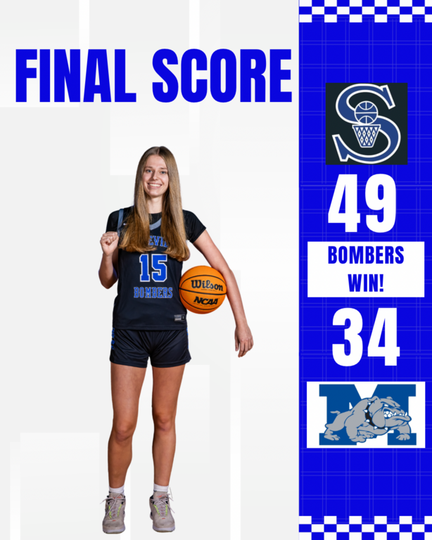 Bombers Win! Natalia Glazewski led all scorers with 24 points and dominated the boards with 13 rebounds! Weronika Glazewski was a force inside, adding 14 points and an incredible 18 rebounds. Total team effort, big time energy, and a well earned victory f