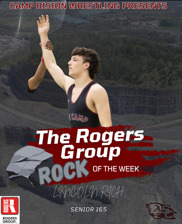 Meet your newest Rogers Group Inc. ROCK OF THE WEEK! Senior Captain Lincoln Rich!  Lincoln was able to lock down his 100th career Victory on his way to a Station Camp Invitational Championships on Saturday.  Congratulations Lincoln!