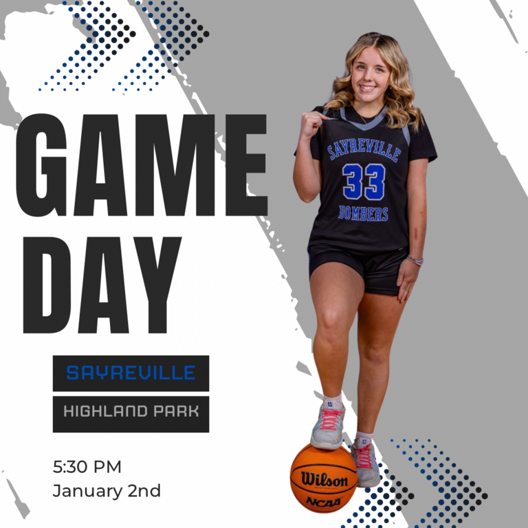 FIRST GAME OF 2026! 🔵⚪️ The Bombers host Highland Park today at 4 PM. Let’s start the new year strong, go Bombers! 🏀