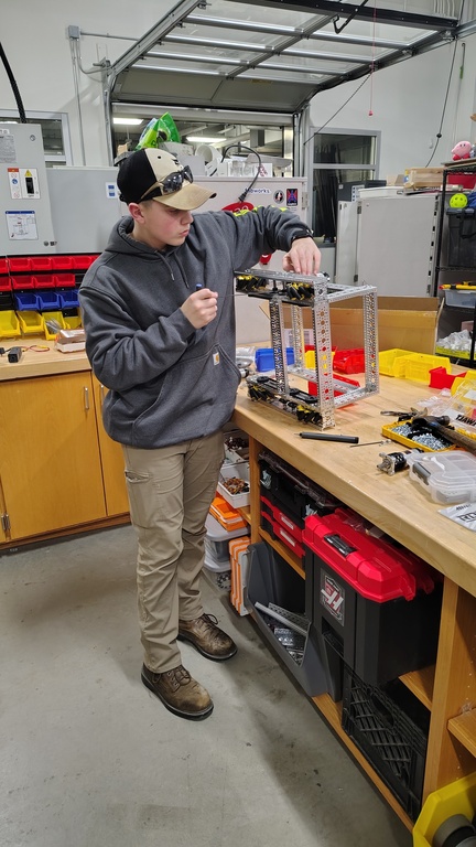 We have started to construct our new robot for our next competition!