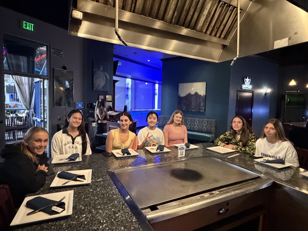 Pre-Game Meal!! Girls enjoying some time together.