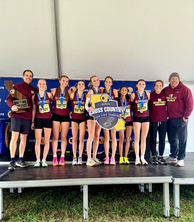 Congrats to the Whitney girls cross country team, D2 state champions!