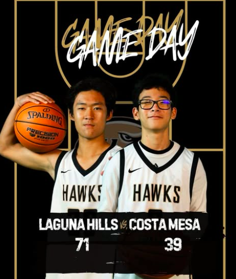 Hawks win over Costa Mesa 71-39! 

Myles Mittelsteadt 22
Jackson Burnham 11
Fletcher Freeman 9