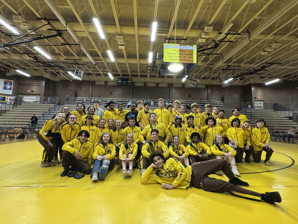 Holt takes the wins over East Lansing in the Jan. 21 duals. Go Rams.