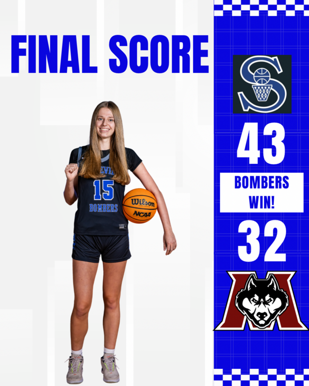 Bombers Win! Natalia Glazewski shined in her return, finishing with 17 points, 7 rebounds, and 6 steals. Weronika Glazewski dominated the glass with 13 points and 21 rebounds, while Avery McGrath added 9 points and 6 steals.

The Bombers will travel to Fr
