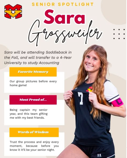 Senior Spotlight on #7 Sara Grossweiler!