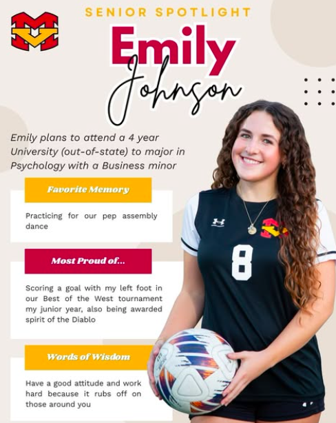 Senior Spotlight on #8 Emily Johnson!