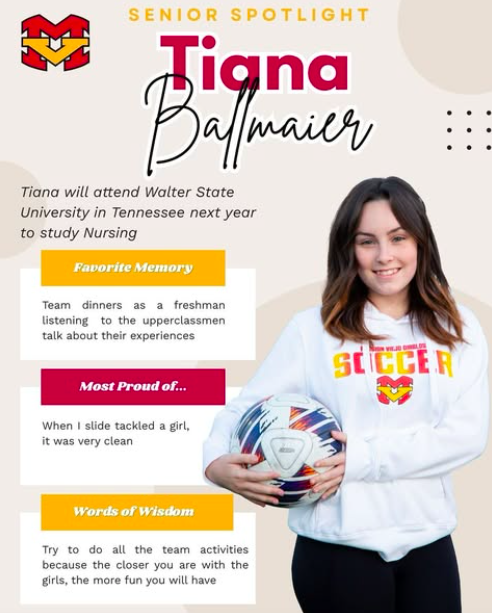 Senior Spotlight on team manager Tiana Ballmaier!