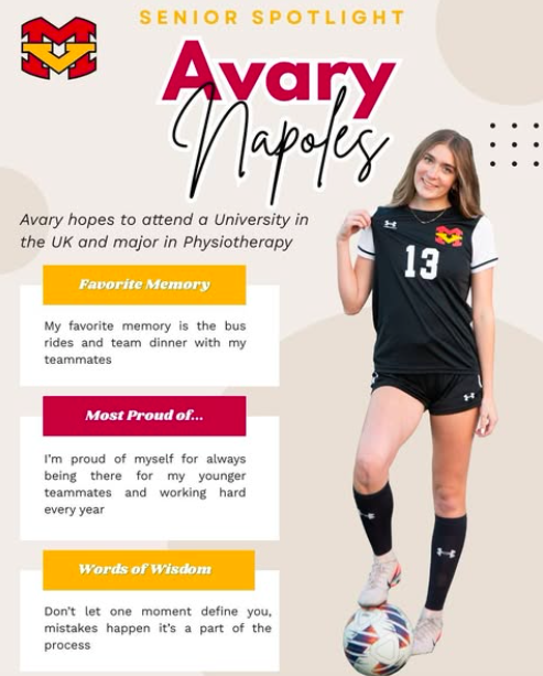 Senior Spotlight on #13 Avary Napoles!