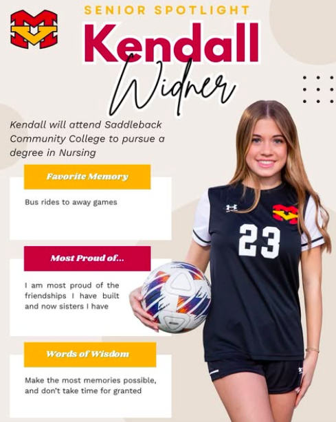 Senior Spotlight on #23 Kendall Widner!