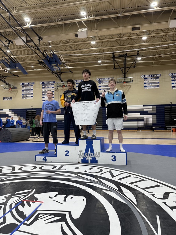 Congratulations to Abe on placing 3rd at the Andover tournament today!
