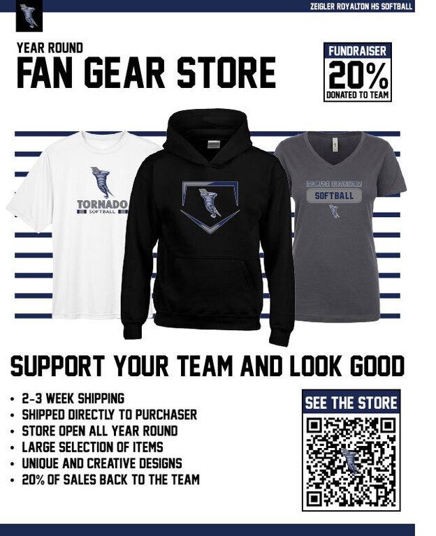 2026 Z-R Softball Team/Spirit Wear Store NOW OPEN!! - - - To view the 2026 Tornadoes Softball Team/Spirit Wear Store, visit: https://stores.blastteamgear.com/ZHSS365IL/shop/home