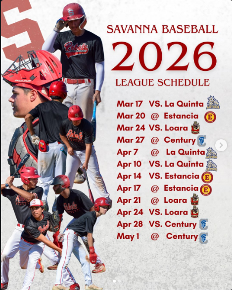 Savanna High School Varsity Baseball 2026 Schedule Dates, locations and times
