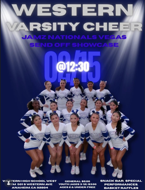 Western Varsity Cheer is ready to take on JAMZ Nationals Vegas! ✨
Join us for our Send Off Showcase on 02/15 at 12:30 PM let’s pack the gym and show these girls some love! 💙🤍