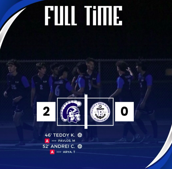 Boys Soccer got their first win of the season over Pacifica this Wednesday!

Varsity 2-0
