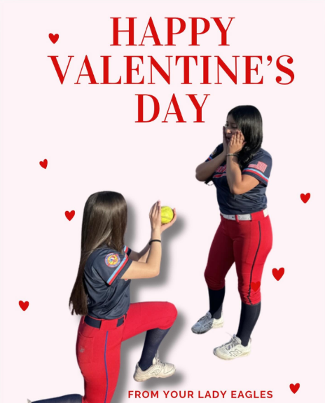 Happy Valentines Day from your Lady Eagles 🦅❤️