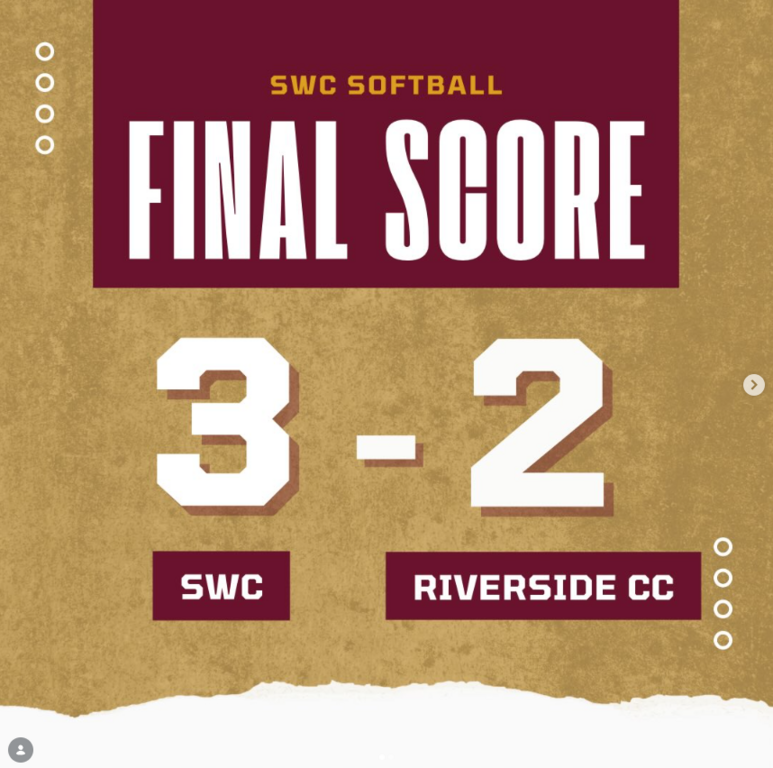 A thrilling 3-2 win in 8 innings over Riverside. @miaa_g23 goes all 8 throwing a 6 hitter.