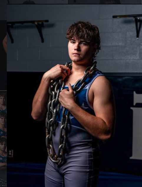 ‼️SENIOR SPOTLIGHT‼️David Hemmes has been with the team for 4 years and one of the things he likes most about being a wrestler besides the friends he has made, are the HARD practices! He feels accomplished after doing something difficult and those practic