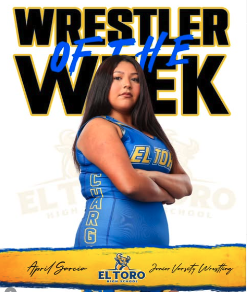 April Garcia competed in the challenging Lady Saints JV tournament. She piled up the takedowns and pins to earn her first medal at her first wrestling tournament. Congrats to April for earning Wrestler of the Week. GO CHARGERS! ⚡️⚡️🤼‍♀️⚡️⚡️