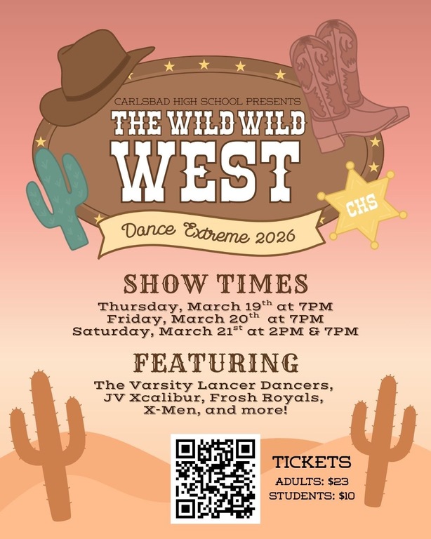 Wild West is coming! Get your tickets today for Dance Xtreme, it’s your last chance to come see all these amazing dancers this season!

https://gofan.co/app/school/CA7897_1