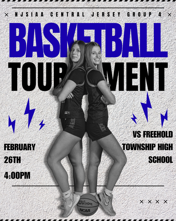 GAME DAY! 🔵⚪️ We will travel to the Patriots of Freehold Township this afternoon at 4 for our first round state tournament matchup. Let’s get a win, go Bombers! 🏀