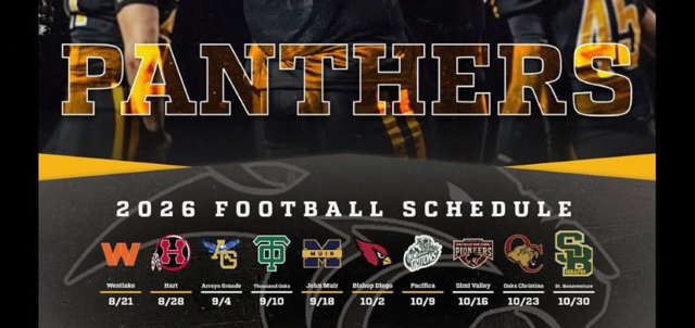 UPDATED 2026 VARSITY SCHEDULE