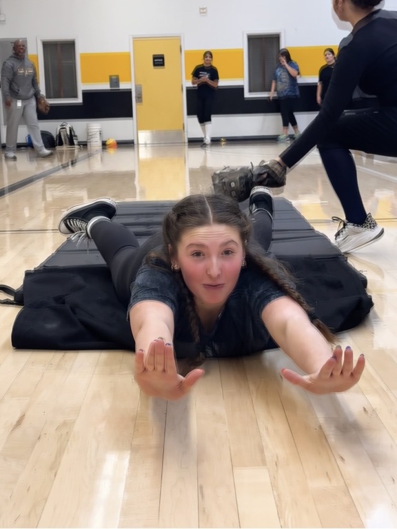 We made the most of our gym day today-sliding skilz training!