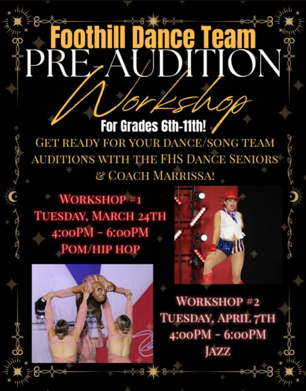 FHS DANCE 2026 PRE-AUDITION WORKSHOPS