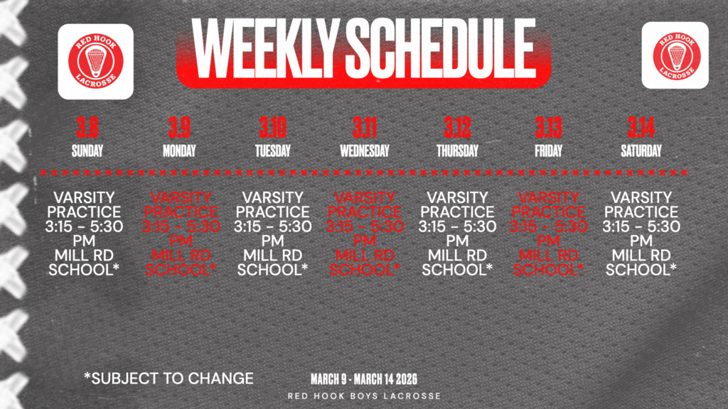 Weekly Schedule
