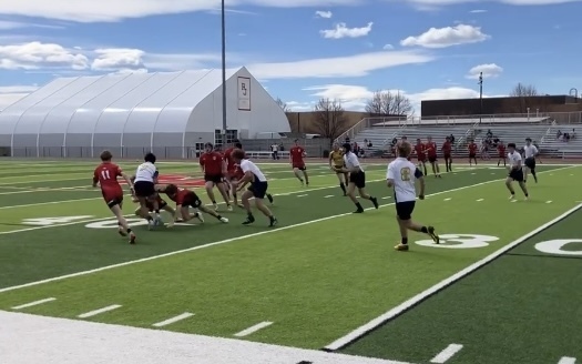 Opening kick off, well taken, straight run, and perfectly executed ruck.