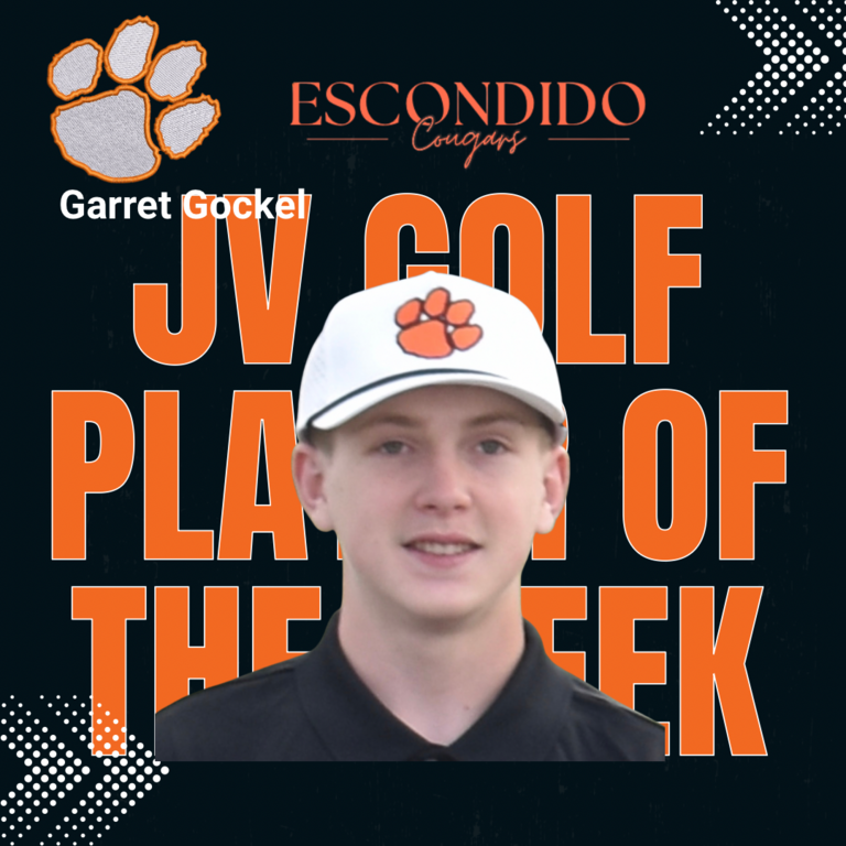 Congratulations to Garrett Gockel, the EHS Golf JV Player of the Week!