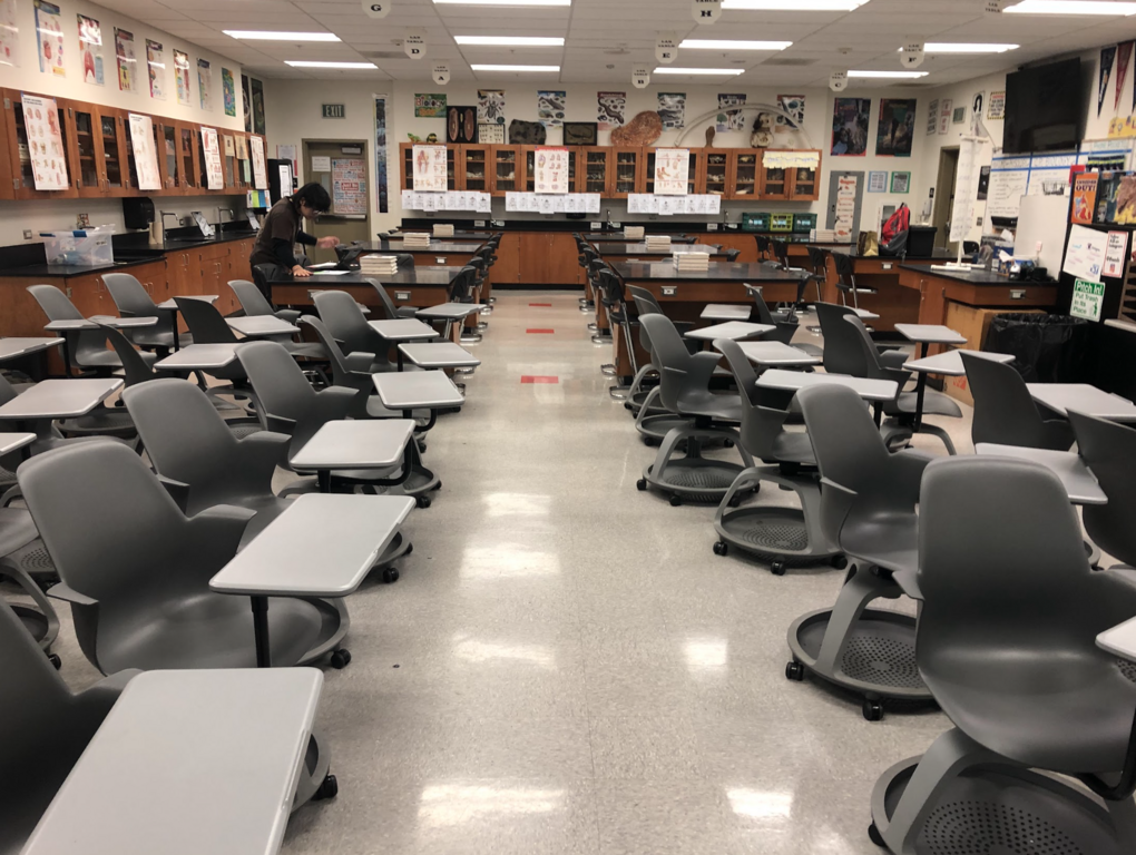 We map out classrooms borrowed for THSMUN conference.