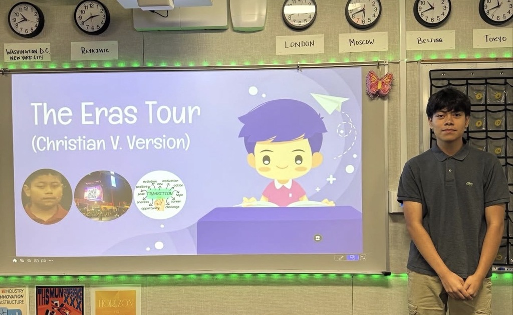 My Eras Tour presentation from the beginning of the school year