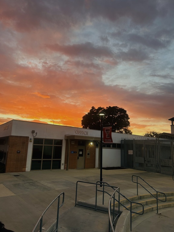 Sunset after Tustin high school committee 🌅🤍