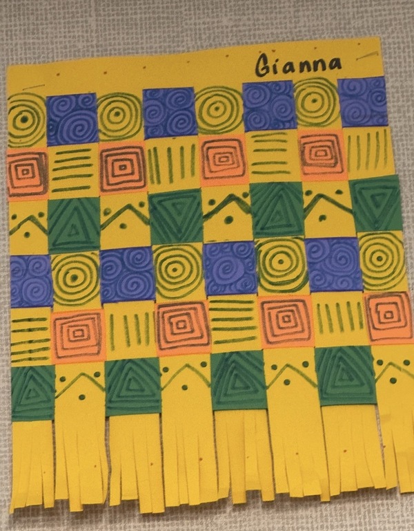 Throwback to our kente cloth making!