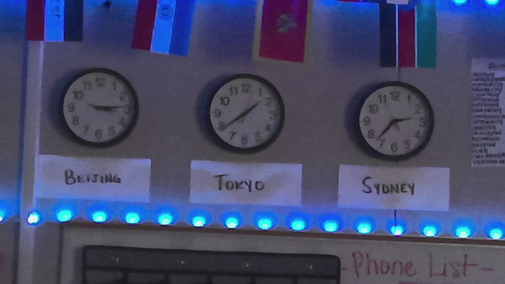 Keeping up with time around the world