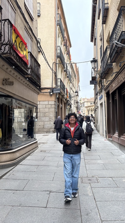 exploring the streets of Segovia in Spain