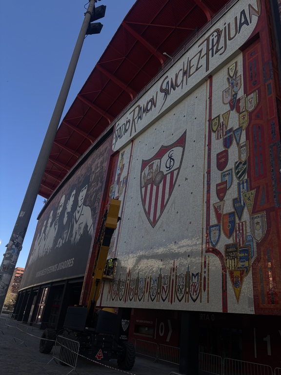 soccer field in the spain trip