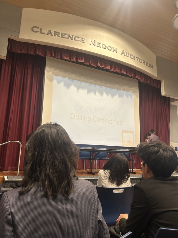 OCMUN closing ceremony