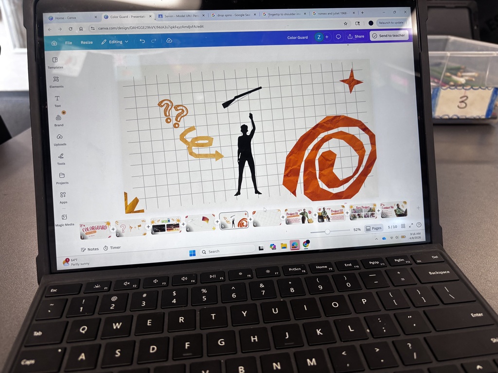 working on my presentation!