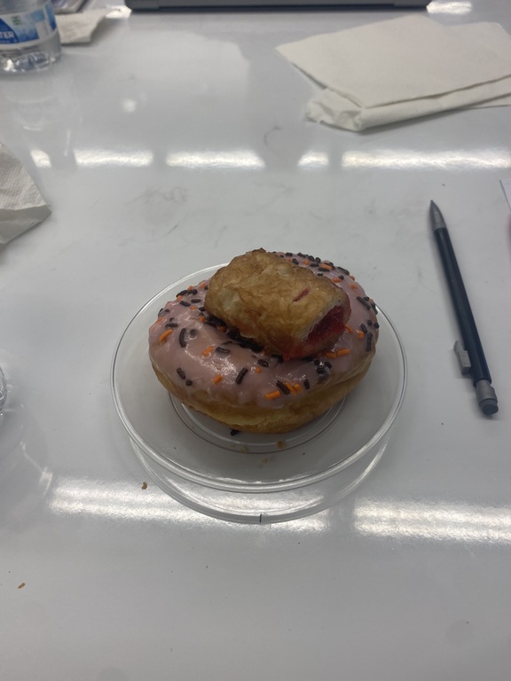Breakfast as a first time student adviser at Irvine High
School!