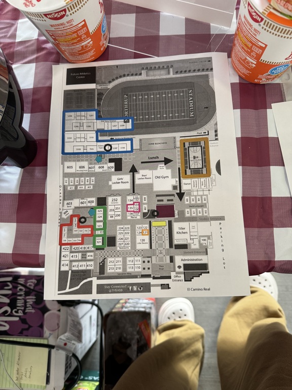 Map of the school during THSMUN
