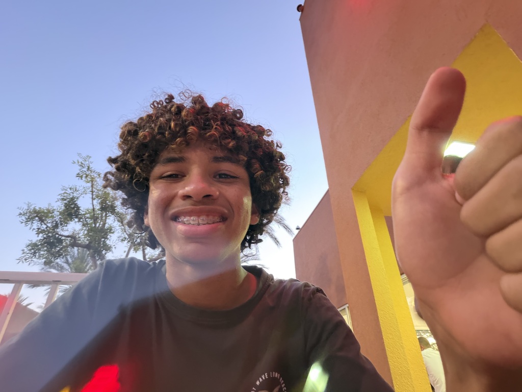 MUN student Dominic Brown saying hi to the camera