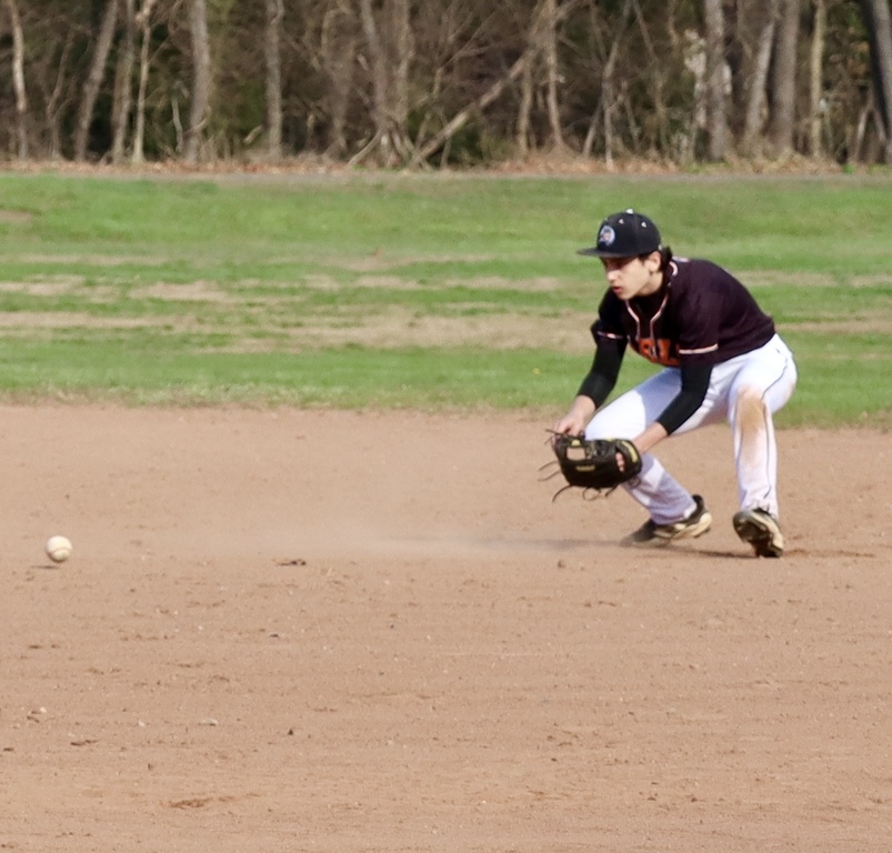 Routine grounder for the out! Jack Long