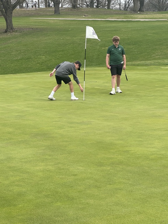 Chip in for birdie on the par 4 3rd hole