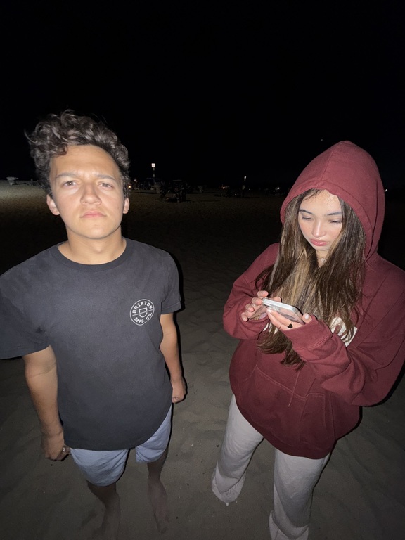 Noah and Ellie at the beach